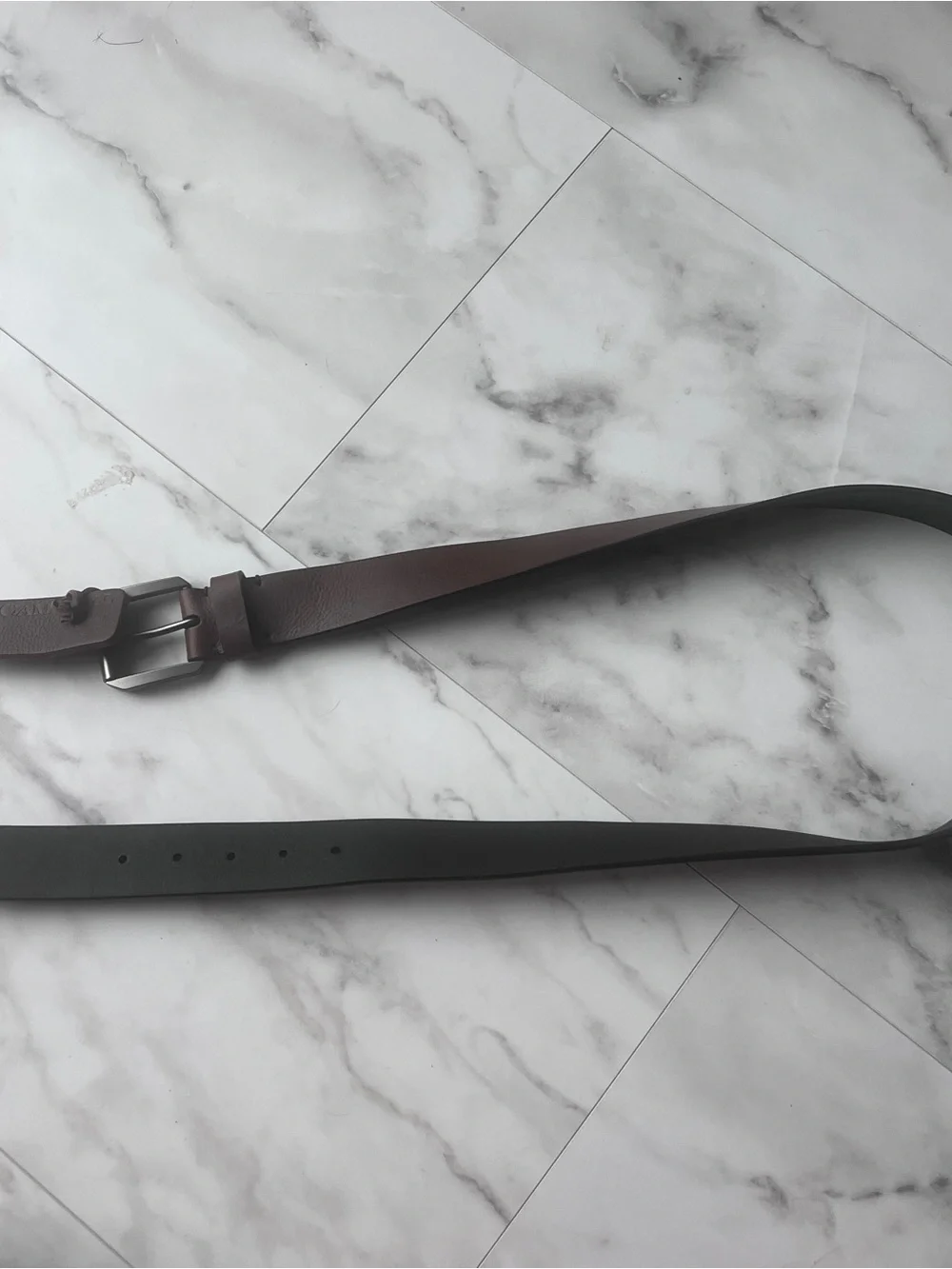 James Campbell Men's  Brown Leather Belt Size 36